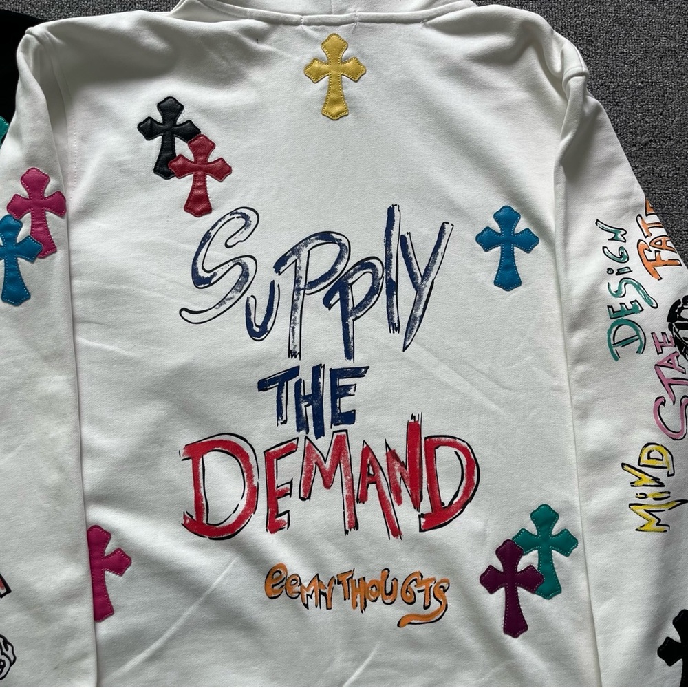 Chrome Hearts White Pullover Hoodie with Tags